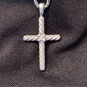 David Yurman Cross with Diamond